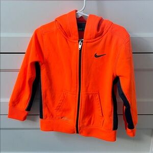 Nike Vibrant Orange Hoodie with Black Details